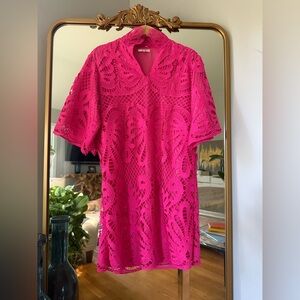 Jade Fuchsia Lace Dress